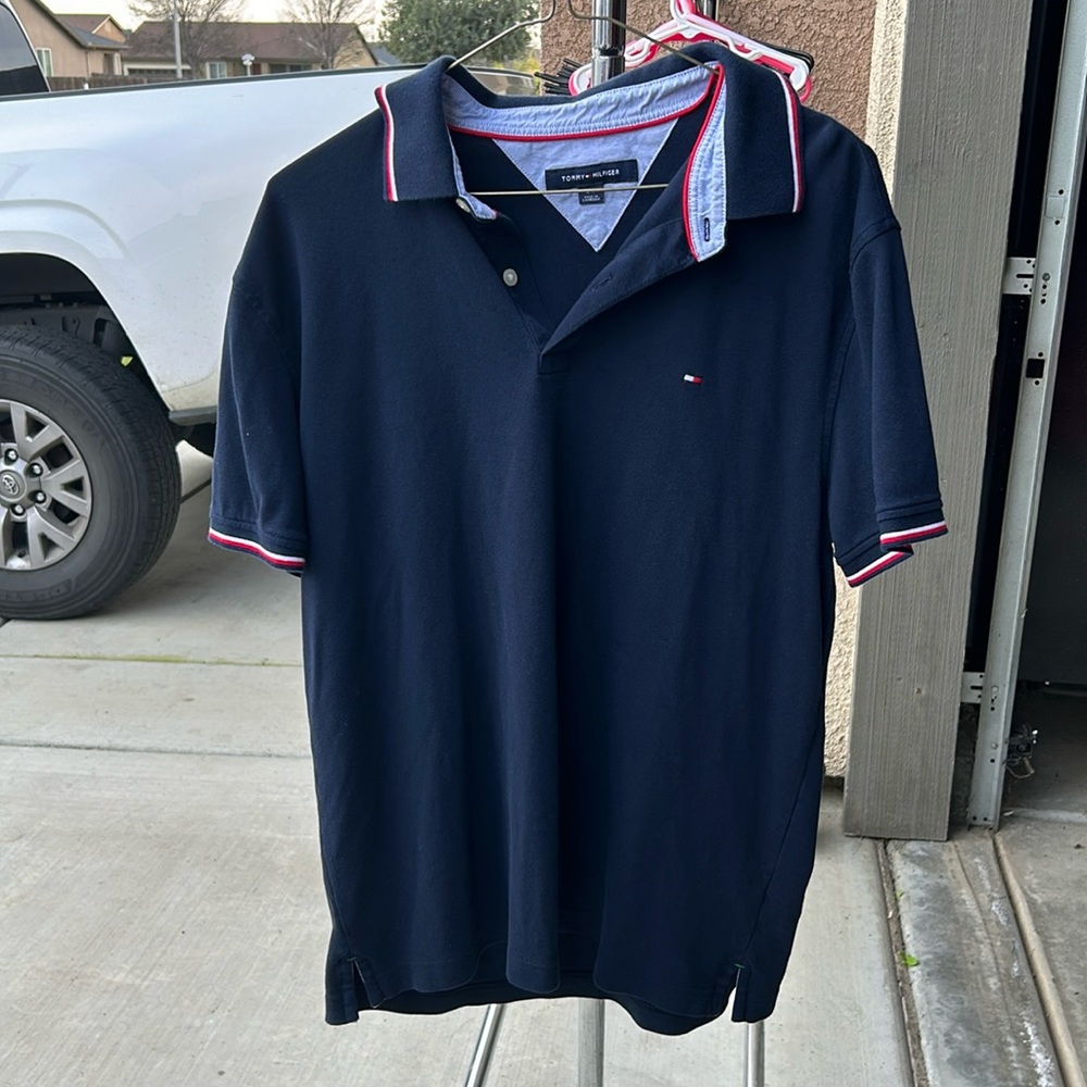 Large Blue Men’s Tommy Hilfiger Polo
